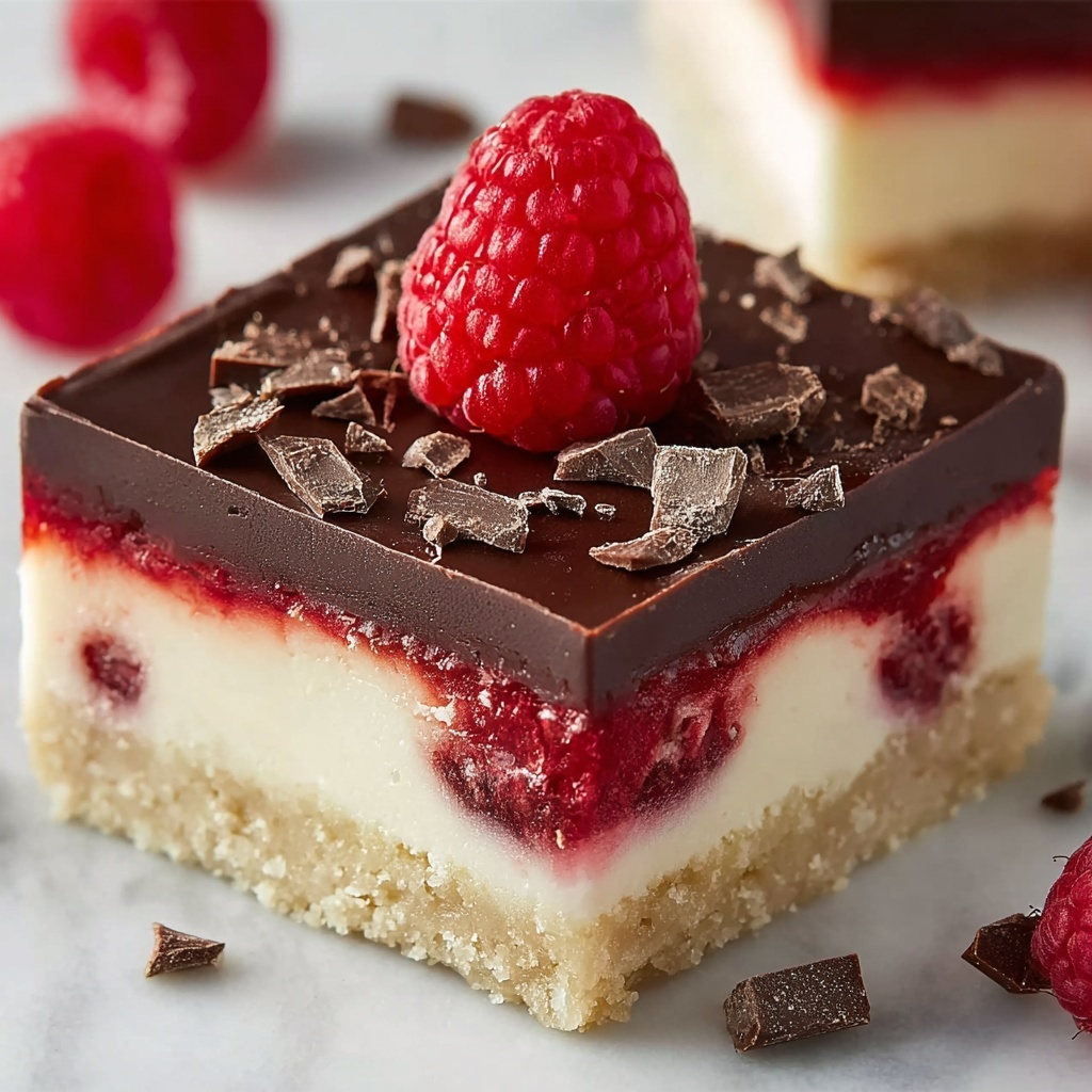 Dark Chocolate Raspberry Bars Recipe - Recipe Image