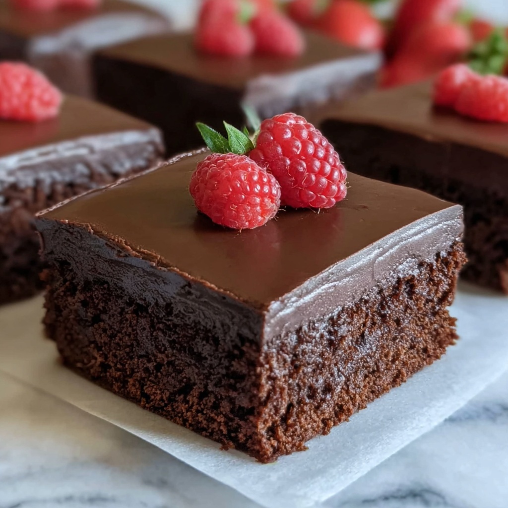 Chocolate Frosted Brownies Recipe - Recipe Image