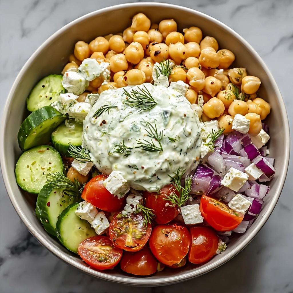 Tzatziki Chickpea Salad Recipe - Recipe Image