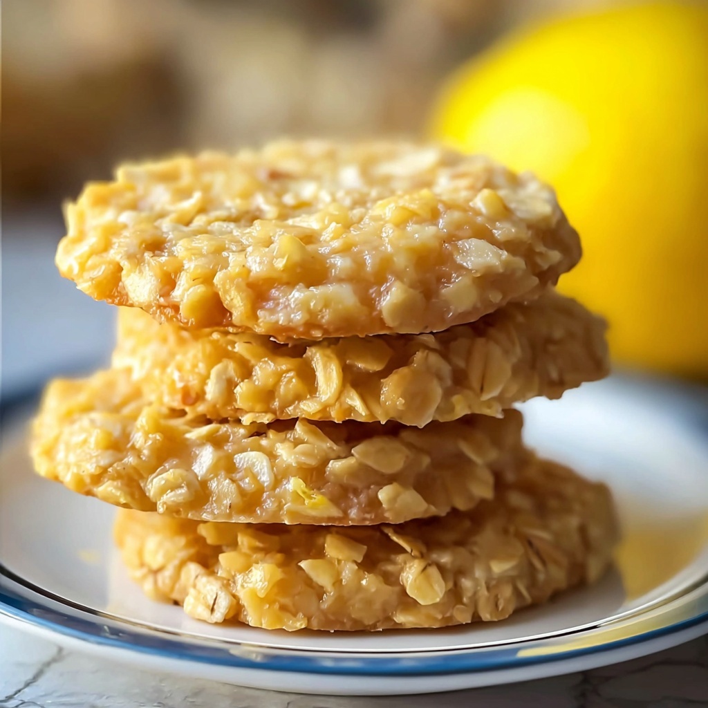 Lemon Oatmeal No-Bake Cookies Recipe - Recipe Image