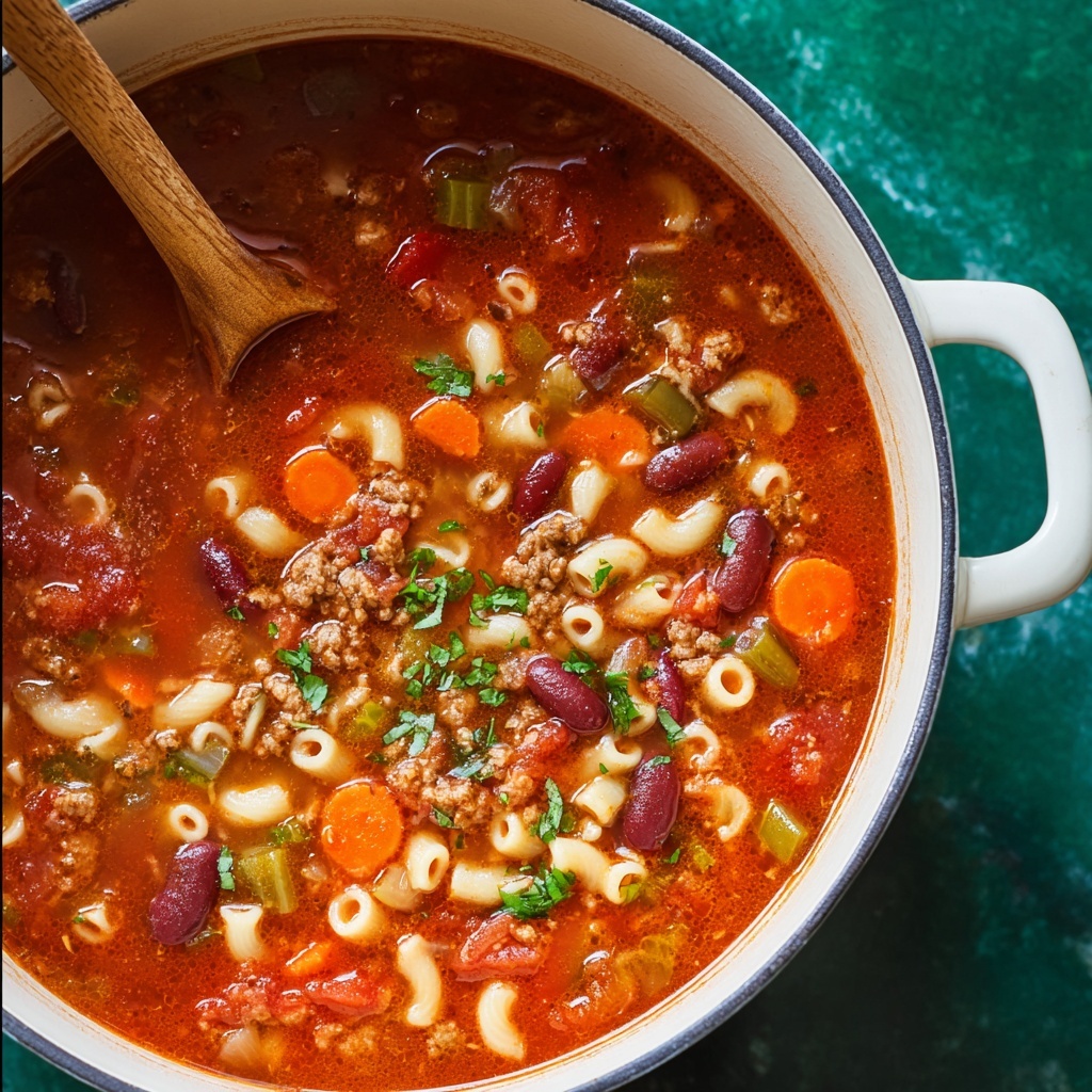 Pasta e Fagioli Soup {Olive Garden Copycat Recipe} Recipe - Recipe Image
