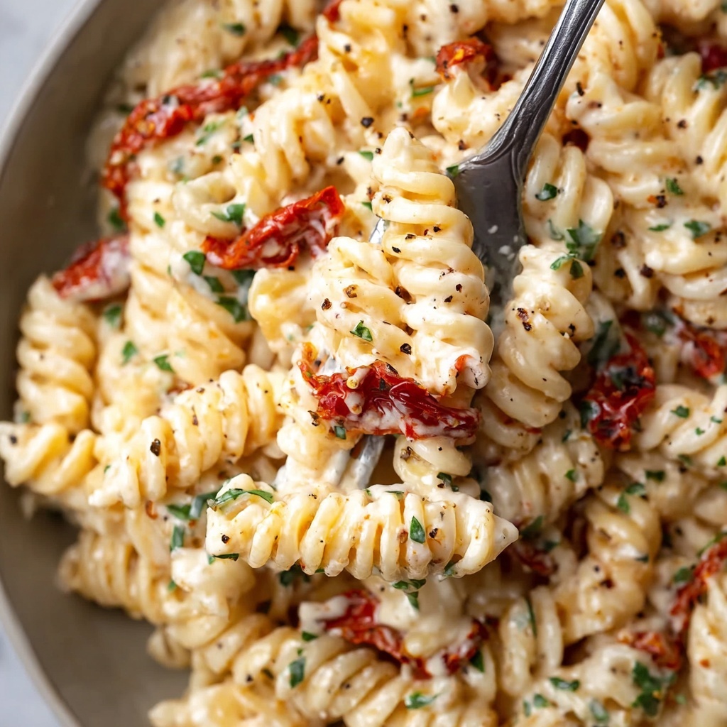 One-Pan Sundried Tomato Pasta Recipe - Recipe Image