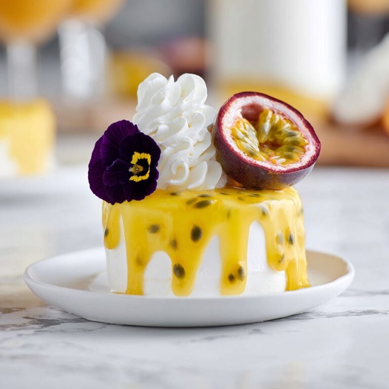 Vegan Meringue with Passion Fruit Curd Recipe