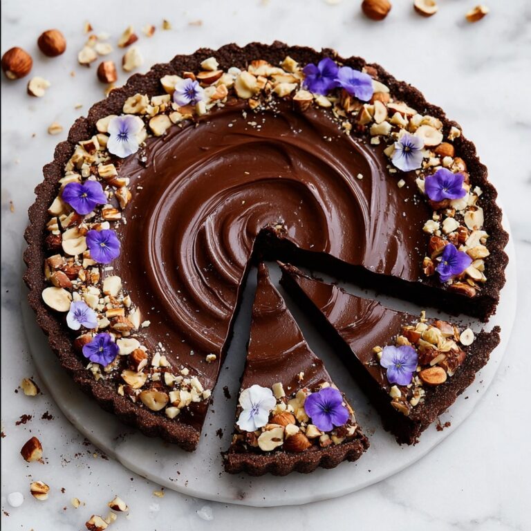 Chocolate Hazelnut Tart (Vegan) Recipe