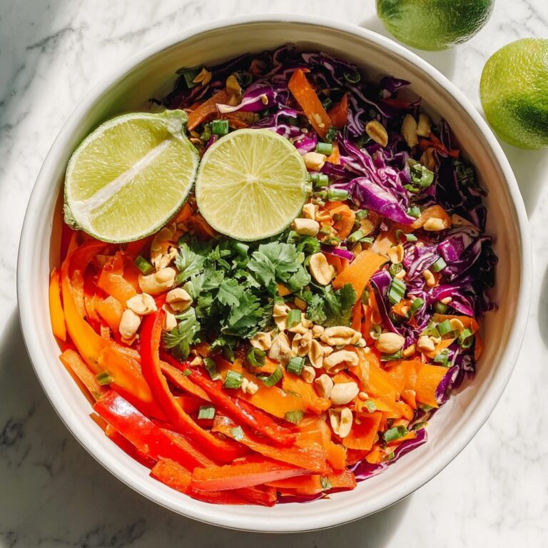 Thai-Inspired Crunchy Salad with Peanut Butter Ginger Sauce Recipe