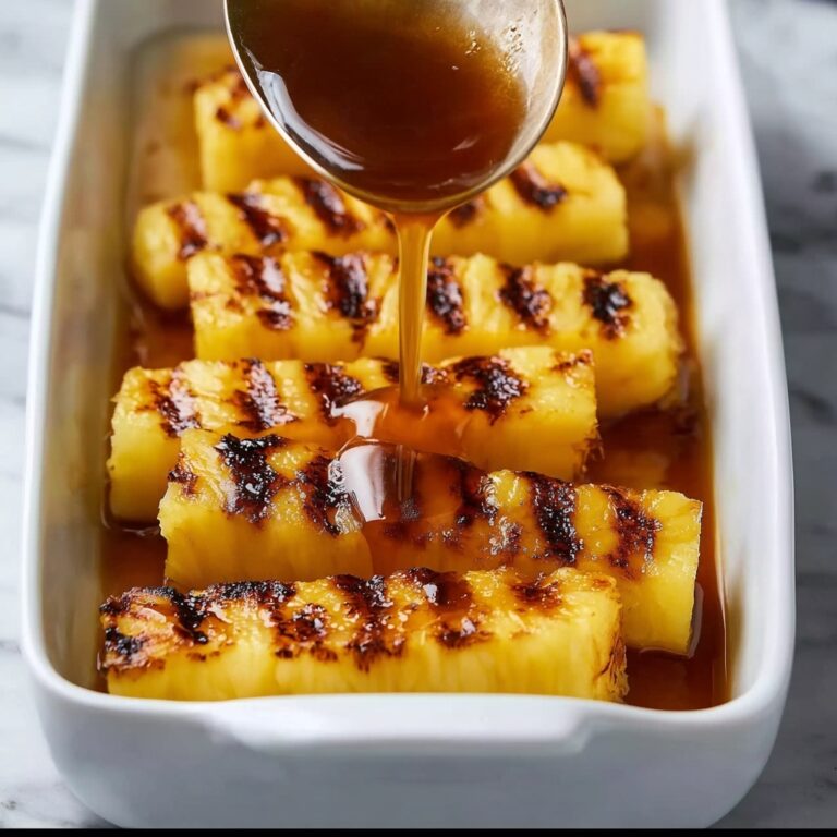 Grilled Pineapple with Cinnamon Honey Recipe