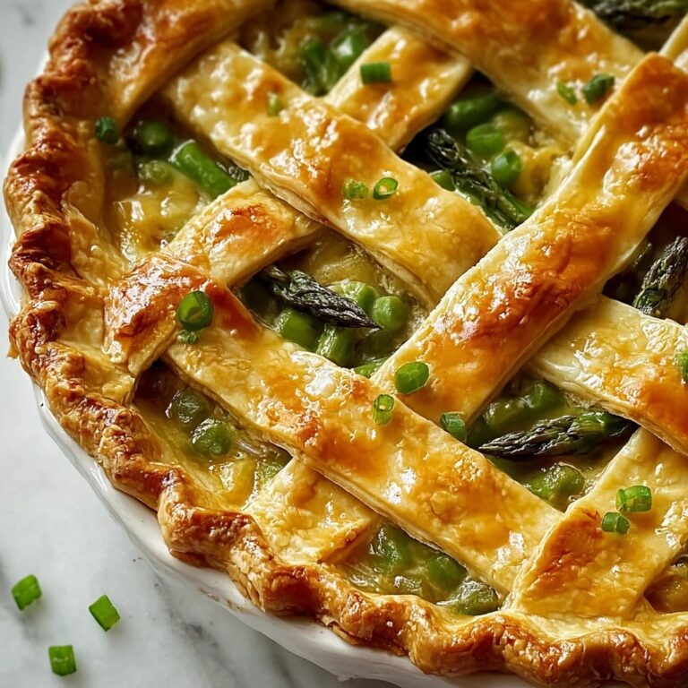 Asparagus Pie with Swiss and Parmesan Cheese Recipe