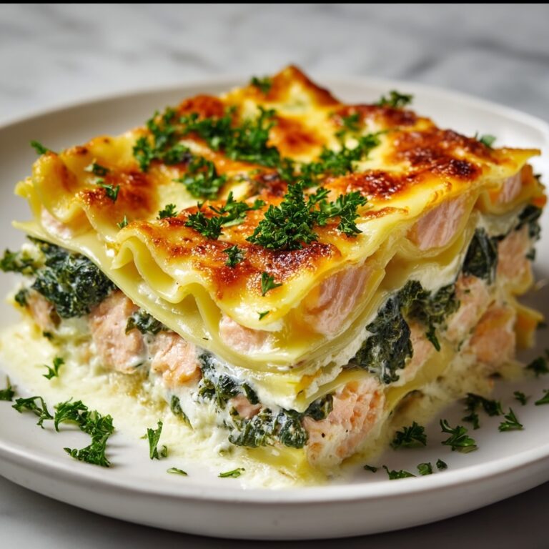 Salmon Spinach Lasagna Recipe