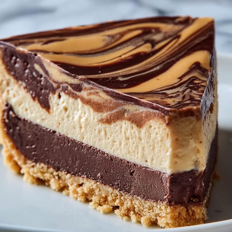 No-Bake Chocolate Peanut Butter Swirl Pie Recipe