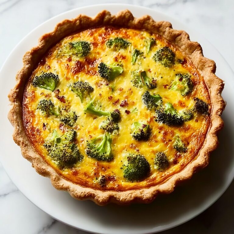 Broccoli Cheddar Quiche Recipe
