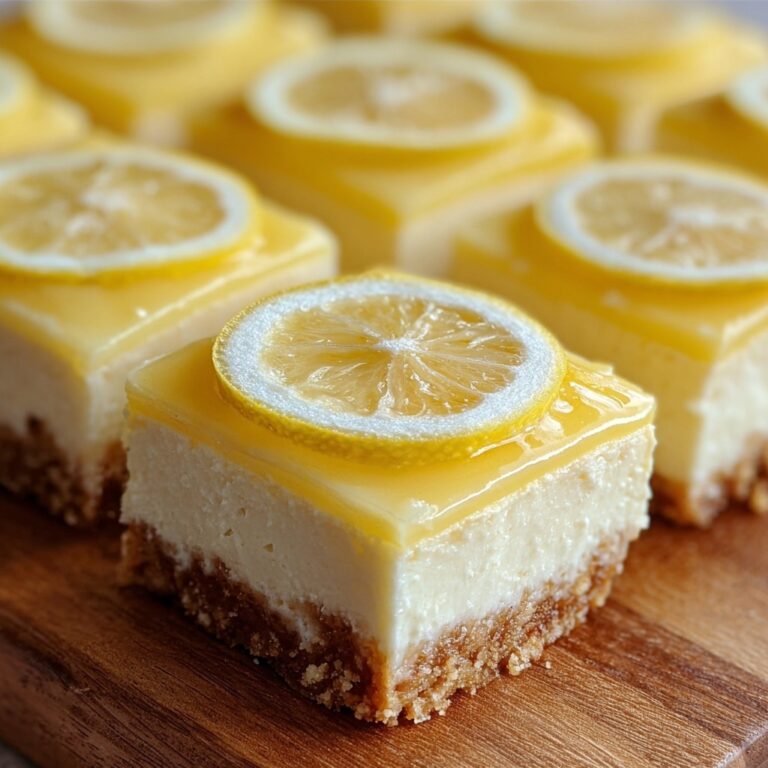 Lemon Cheesecake Bars Recipe