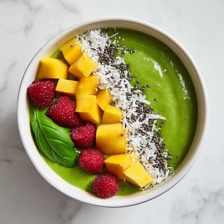 Green Mango Smoothie Bowl Recipe