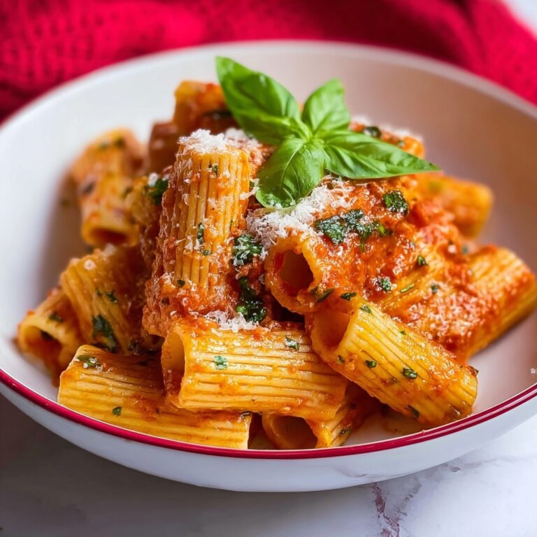 Spicy Basil Rigatoni Recipe