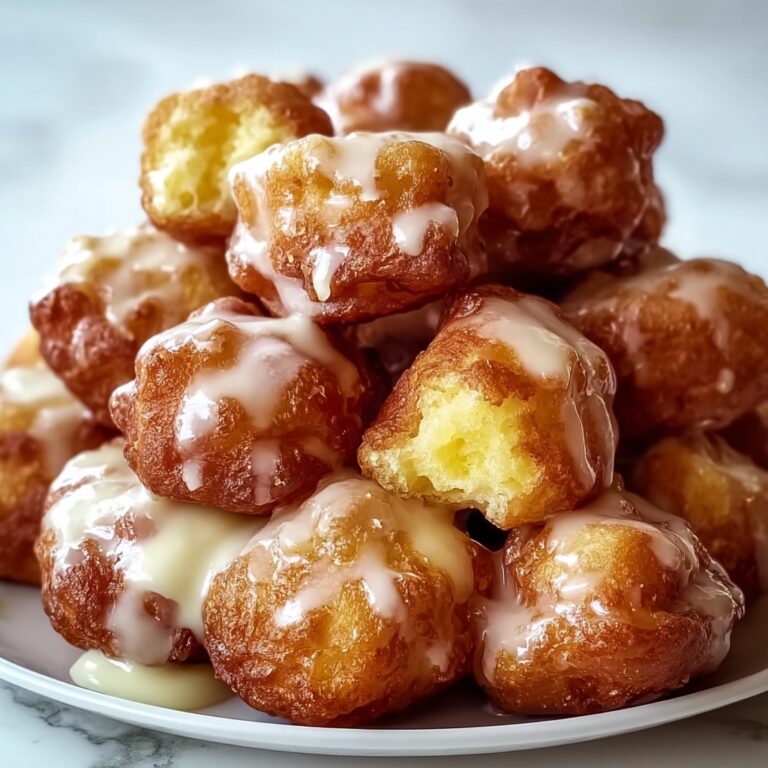 Soft Cinnamon Apple Fritters with Vanilla Glaze Recipe