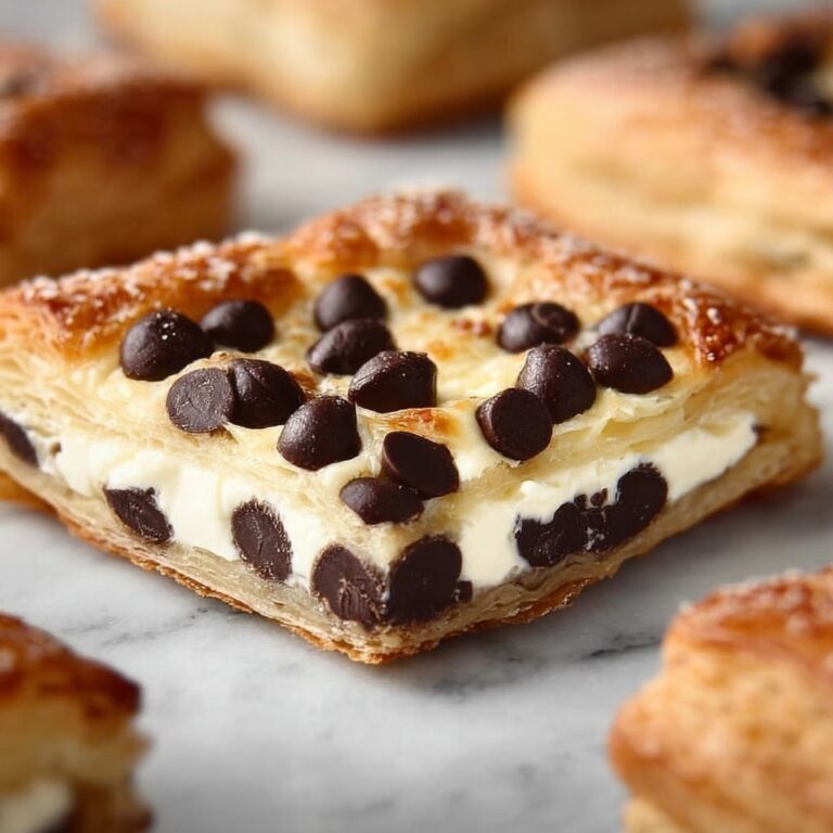 Ricotta Chocolate Chip Pastry Squares Recipe