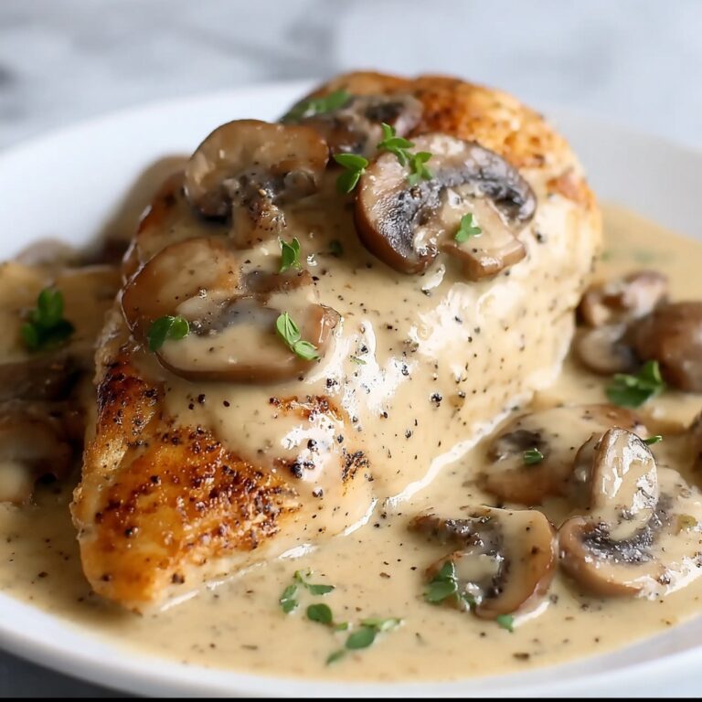 Creamy Chicken Stroganoff with Egg Noodles Recipe