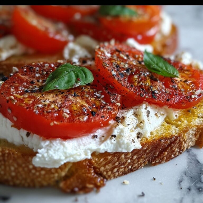 Ricotta & Tomato Sourdough Toast Recipe