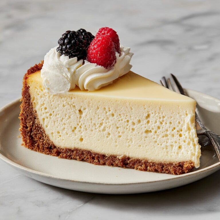 Creamy Baked Cheesecake Recipe