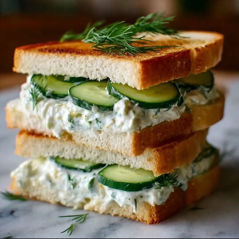 Creamy Cucumber Tea Sandwiches Recipe