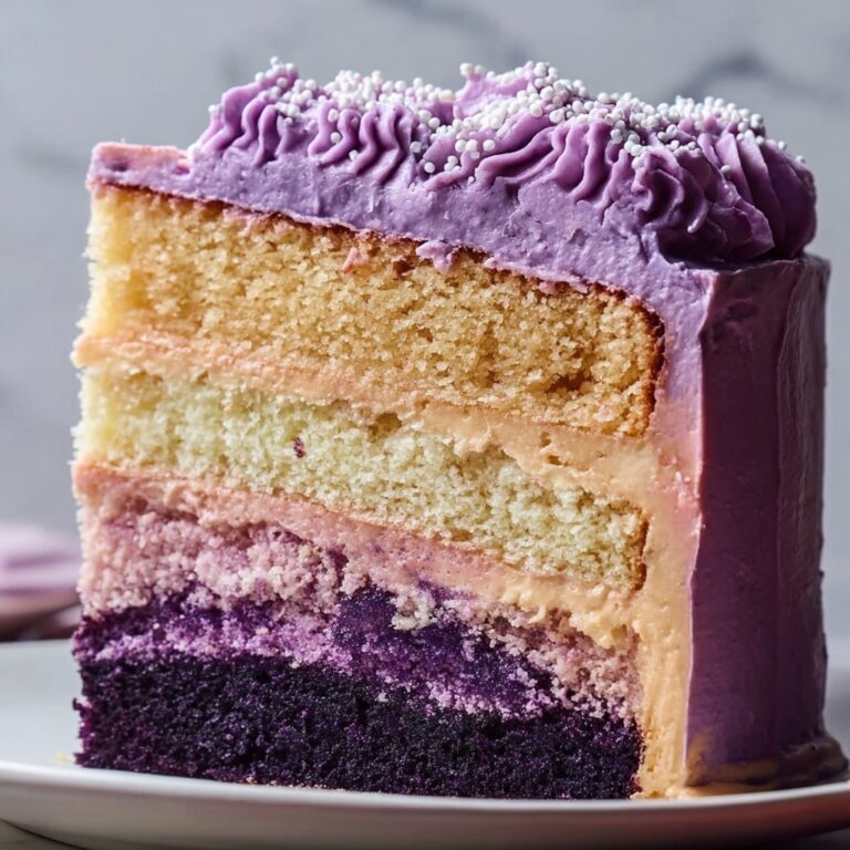 Purple Ombre Layer Cake Recipe