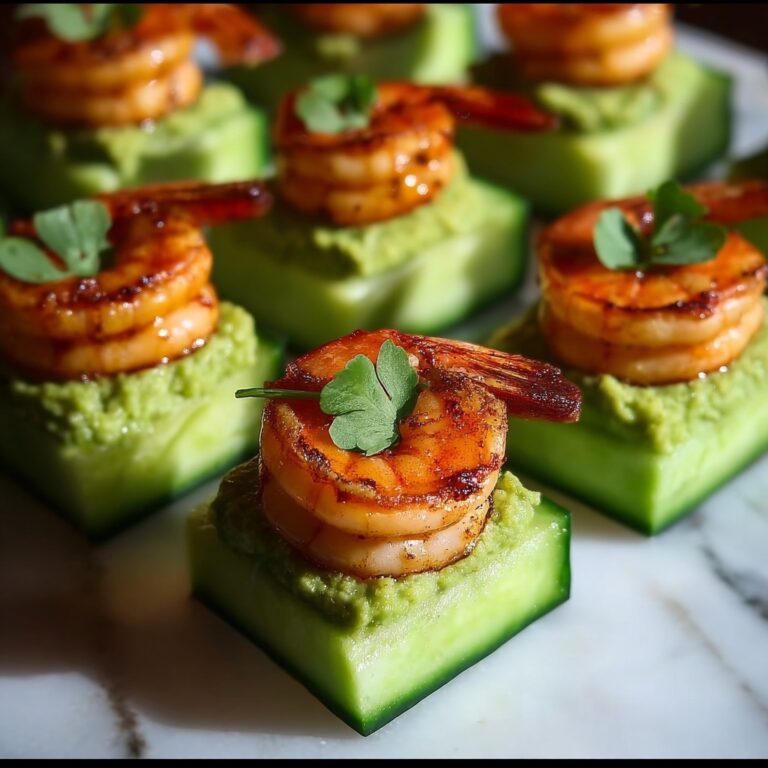 Blackened Shrimp Avocado Cucumber Bites Recipe