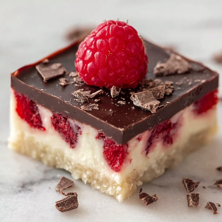 Dark Chocolate Raspberry Bars Recipe