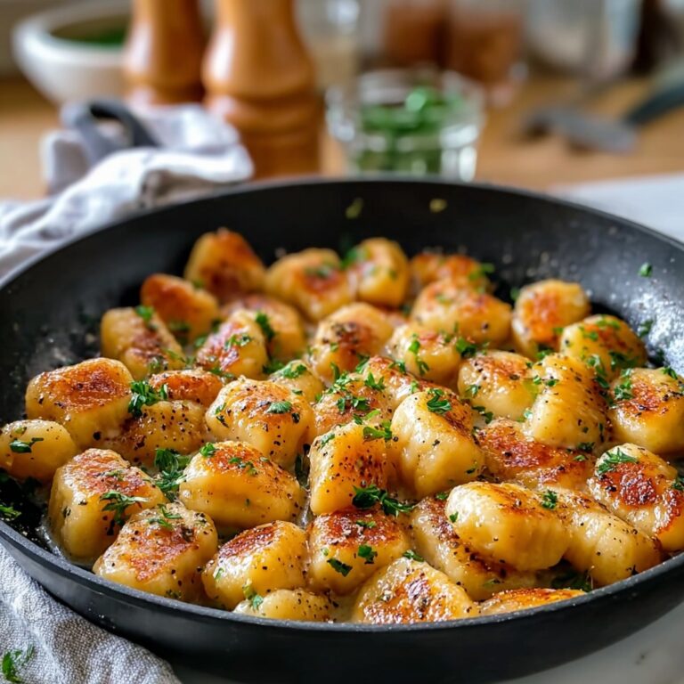 Garlic Chicken Gnocchi Skillet Recipe