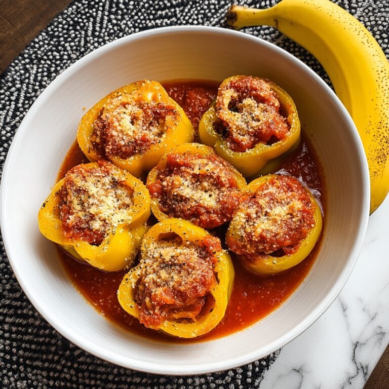 Stuffed Banana Peppers in Savory Tomato Sauce Recipe
