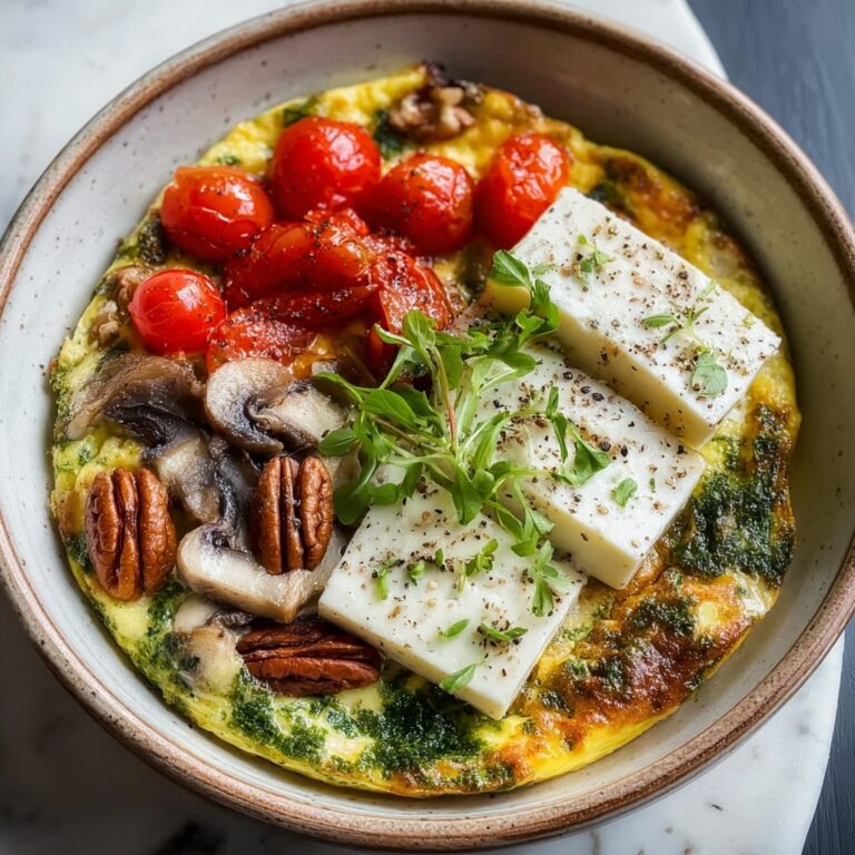 Goat’s Cheese & Pesto Omelette Lunch Bowl Recipe