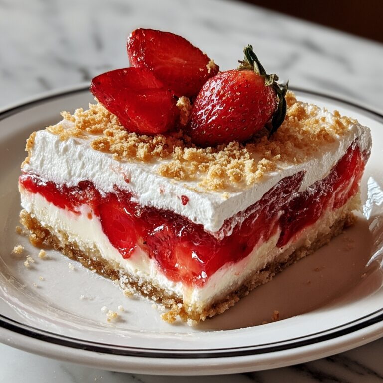 Simple No Bake Strawberry Cheesecake Lasagna Recipe