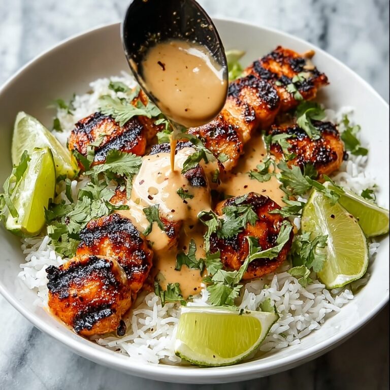 Sweet Chili Chicken Bowl with Coconut Lime Drizzle Recipe