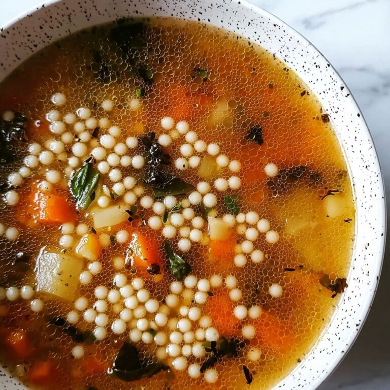Pearl Couscous Vegetable Soup Recipe
