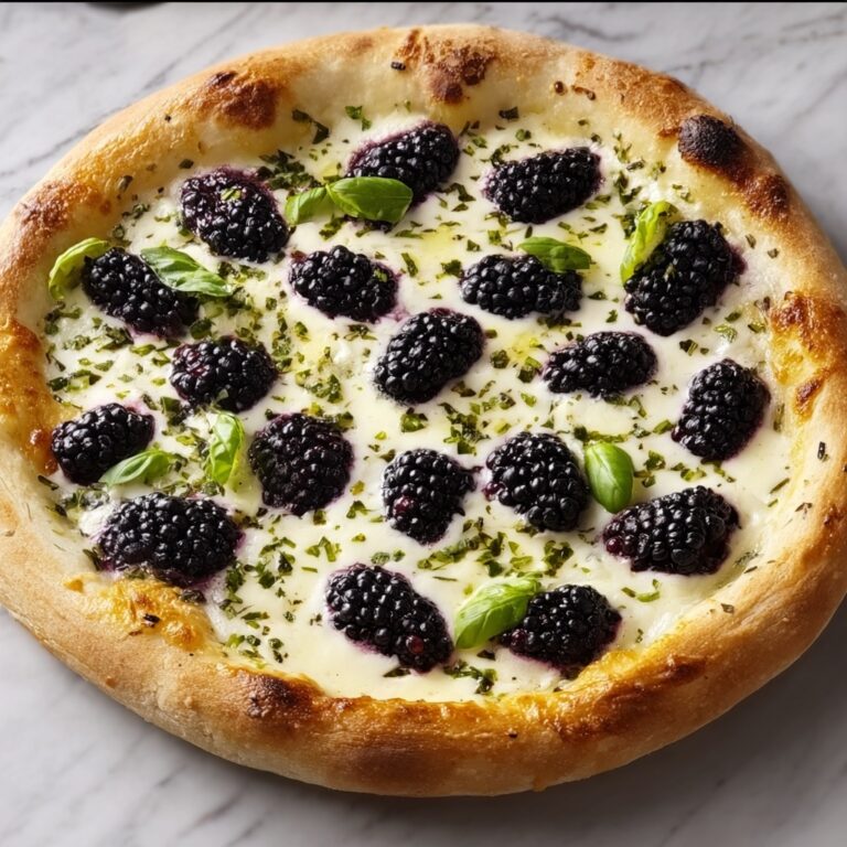 Blackberry Basil Ricotta Pizza Recipe