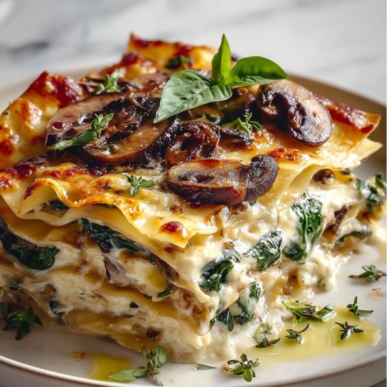 Mushroom and Spinach Lasagna Recipe