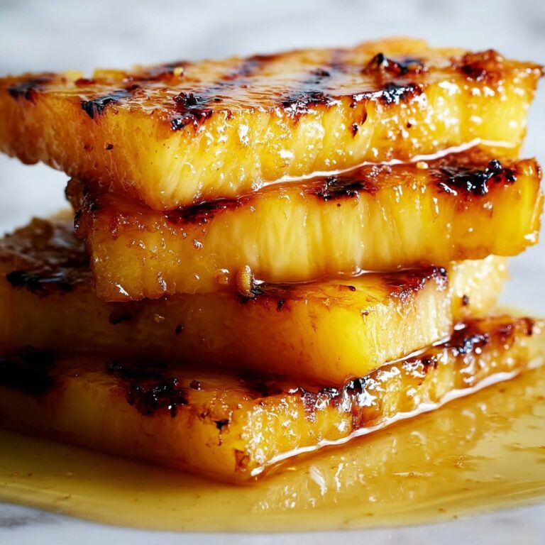 Caramelized Brown Sugar Cinnamon Grilled Pineapple Recipe