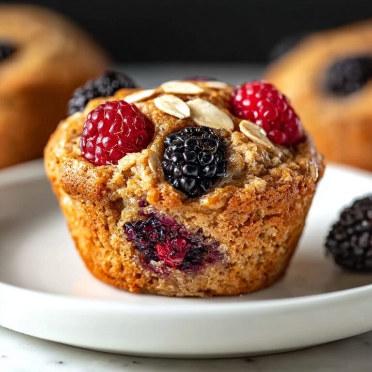 Healthy Berry Oatmeal Protein Muffins Recipe