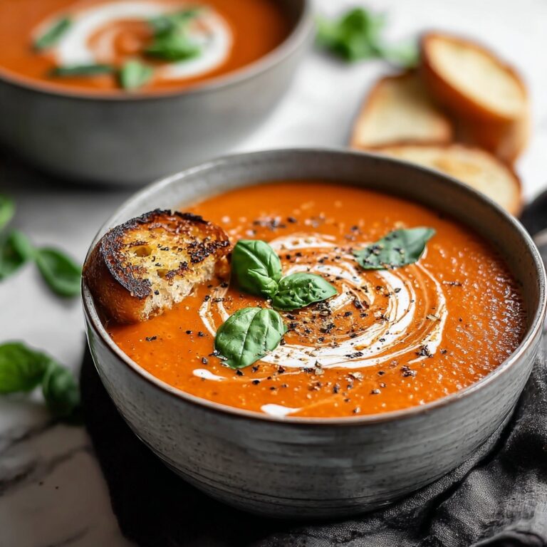 Creamy Tomato Basil Soup Recipe