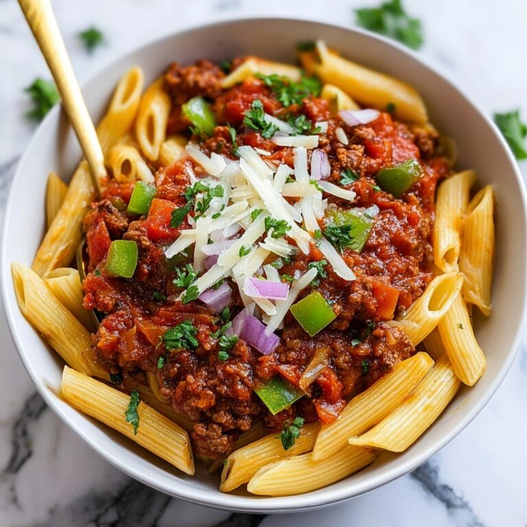 Instant Pot Enchilada Pasta with Ground Beef and Bell Peppers Recipe