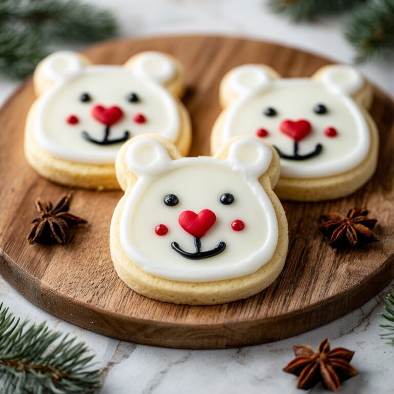Buttercream Polar Bear Cookies Recipe