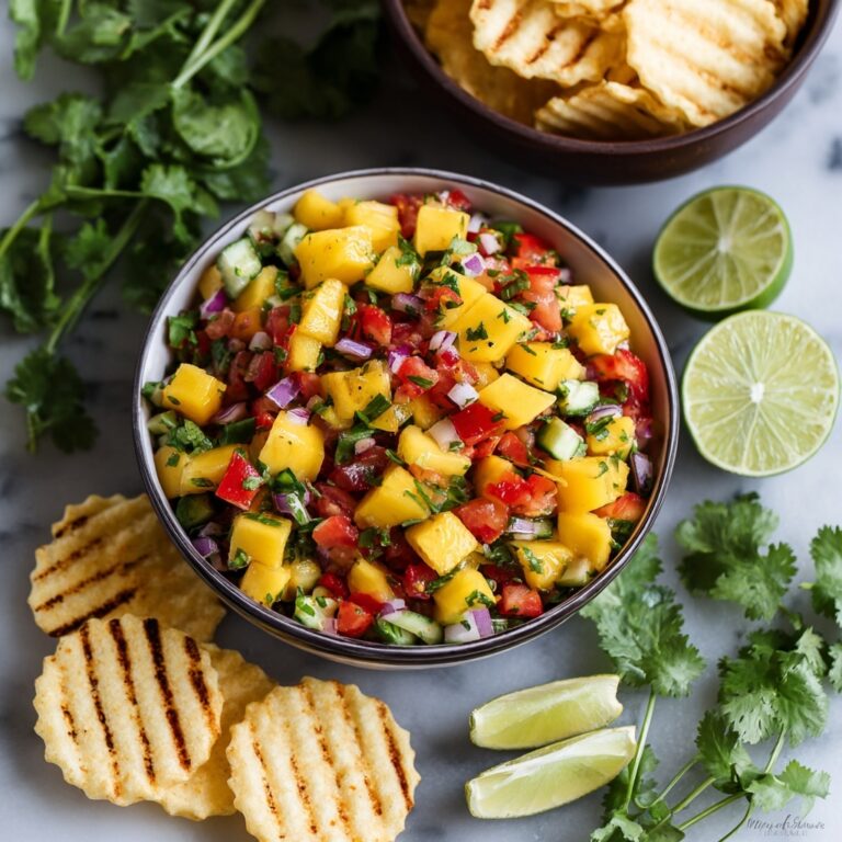 Grilled Pineapple Salsa with Cinnamon Chips Recipe