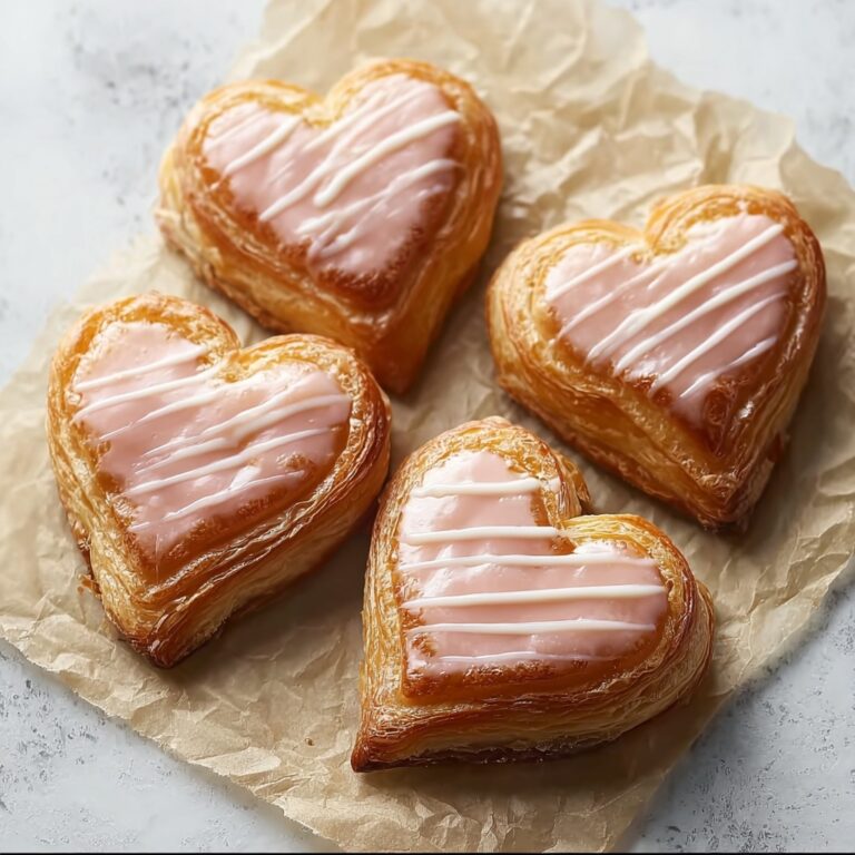 Puff Pastry Hearts with Icing Recipe