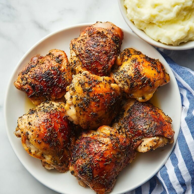 Garlic Parmesan Crispy Chicken Thighs Recipe