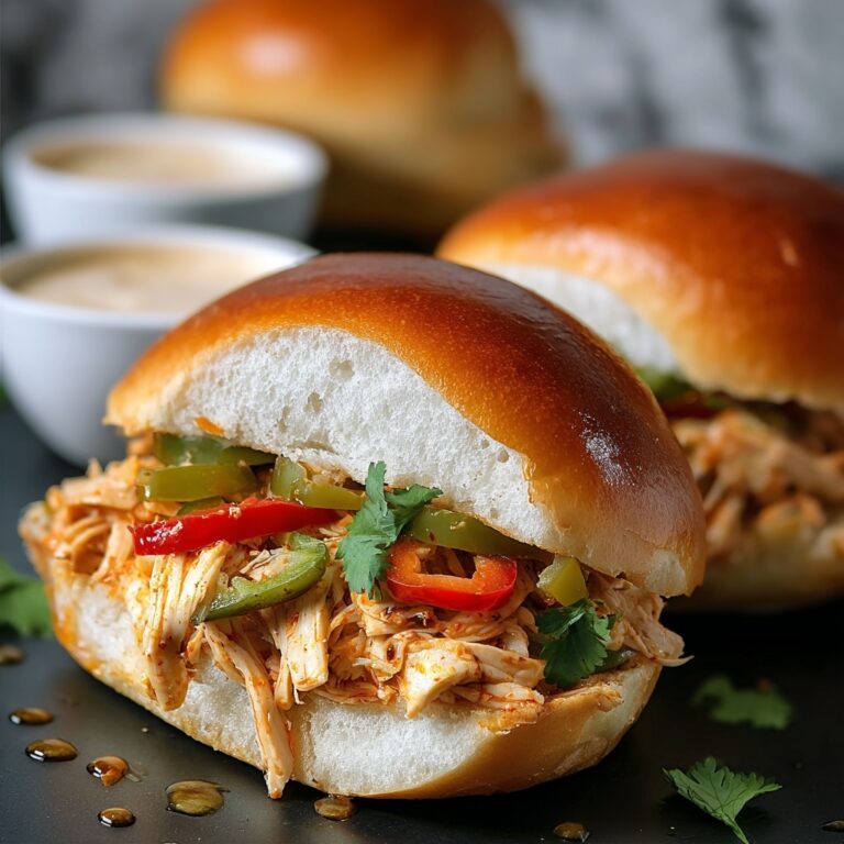 Slow Cooker Chicken Philly Sandwiches Recipe