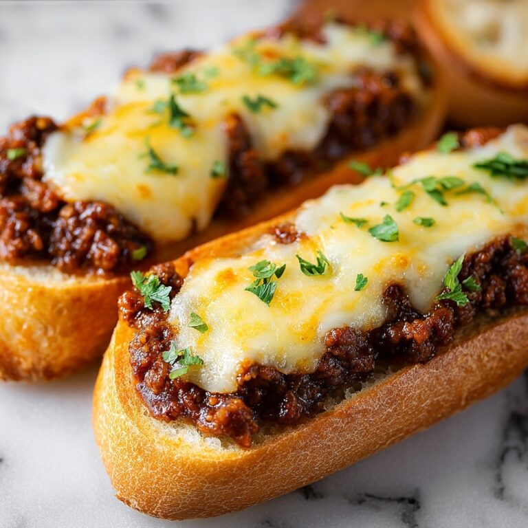 Cheesy Garlic Bread Sloppy Joe Melts Recipe