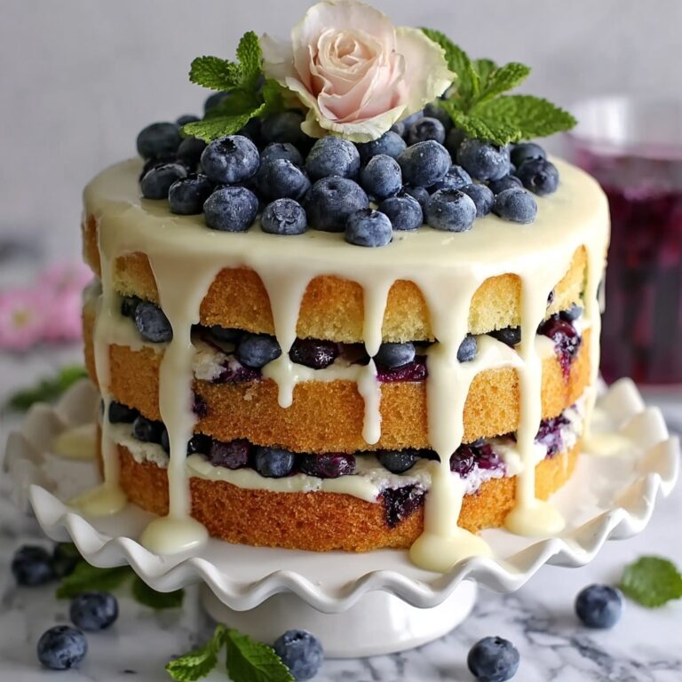 Dreamy Blueberry Shortcake Cake Recipe
