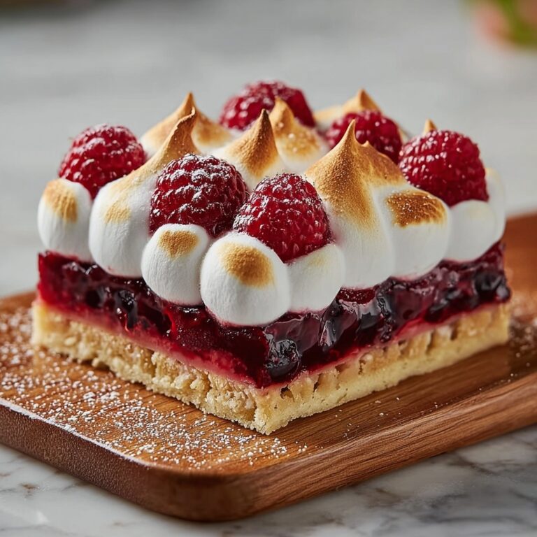Double Raspberry Meringue Bars Recipe