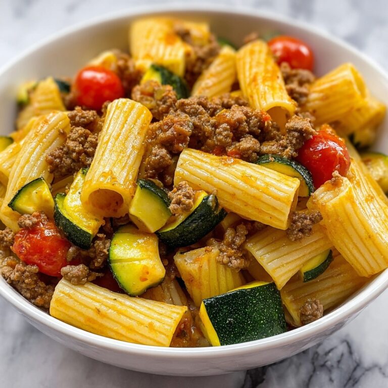 Rigatoni with Sausage, Tomatoes, and Zucchini Recipe