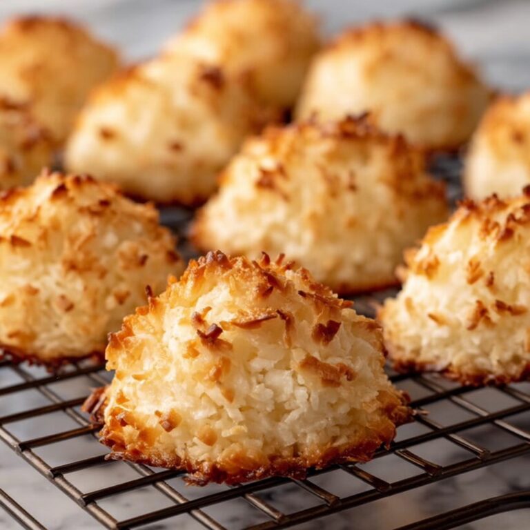 Coconut Macaroons with Optional Chocolate Drizzle Recipe