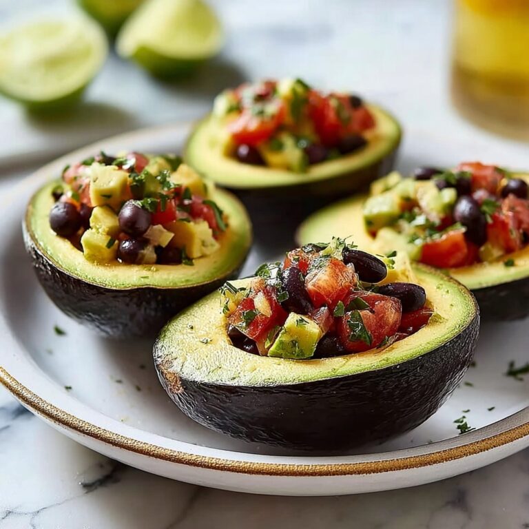 Cowboy Caviar Stuffed Avocados Recipe