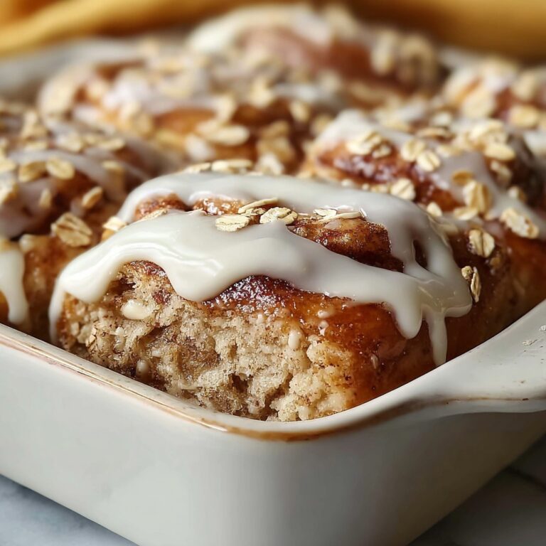 High-Protein Cinnamon Roll Baked Oatmeal Recipe